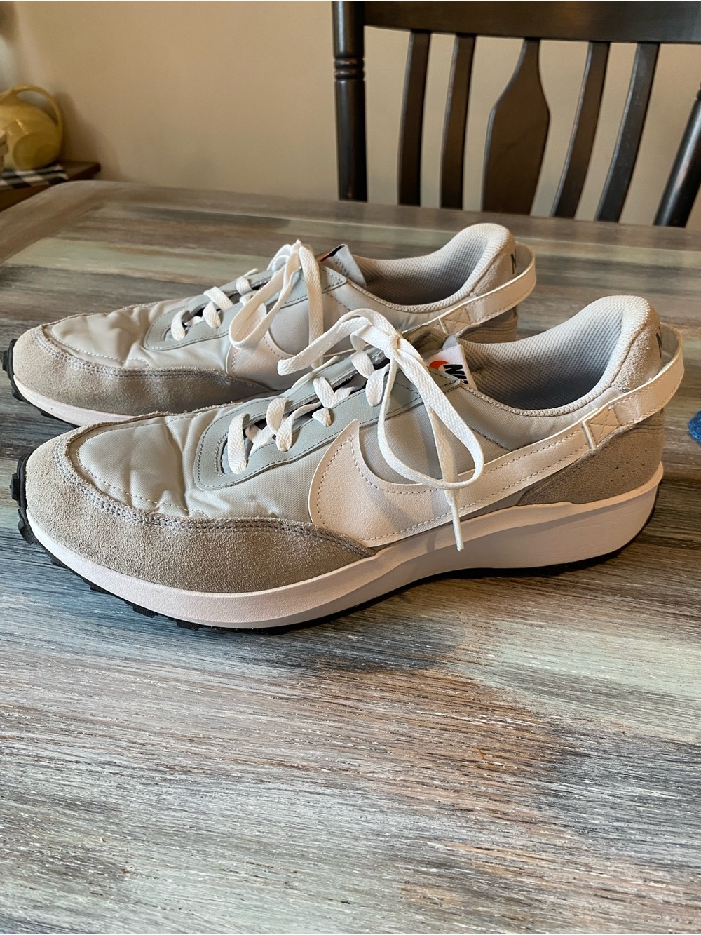 Nike Waffle Debut Sneakers Grey Fog Mens 13 Guc Athletic Shoes